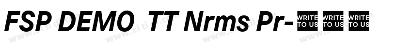 FSP DEMO  TT Nrms Pr字体转换